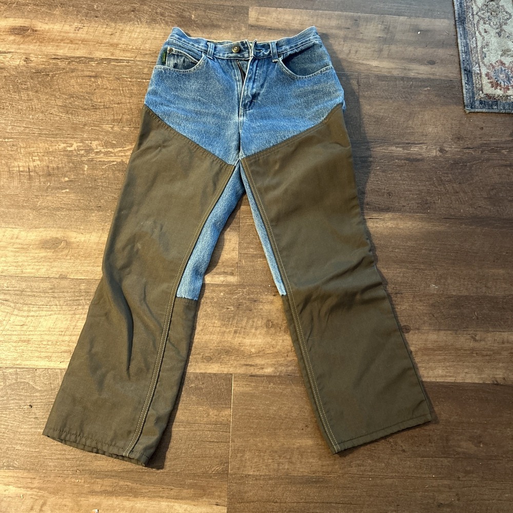 Cabela's Jeans Women's Size 12 Blue Green Hunting Outdoor Workwear Canvas